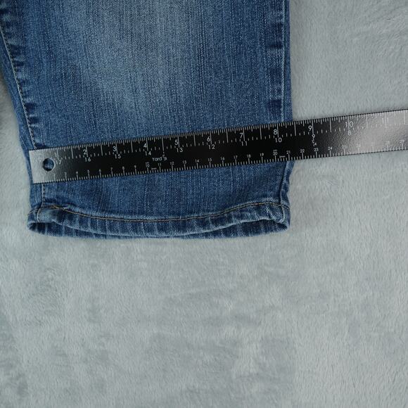 Southpole Shorts Womens Juniors 13 (33x12) Blue Stretch Denim Bermuda Y2K - Picture 7 of 9